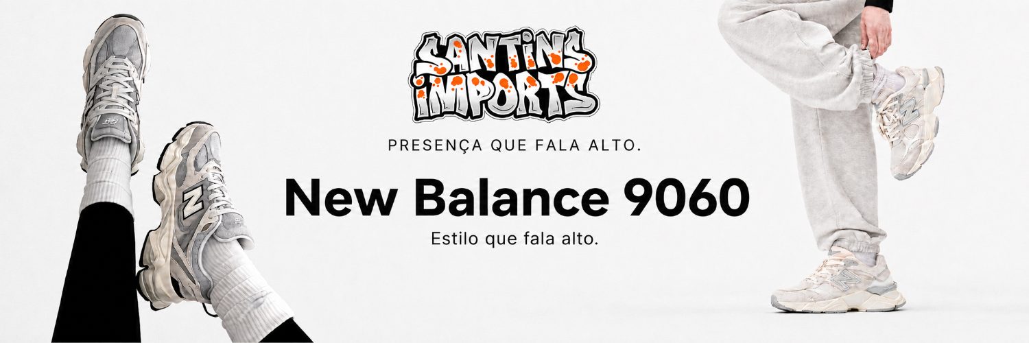 New Balance 9060 — Presença que fala alto. Santins Imports